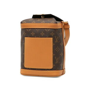 Louis Vuitton Leather Shoulder Bag Monogram Milk Brown